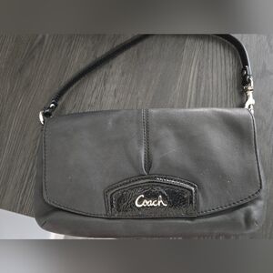 Coach Black Leather Clutch